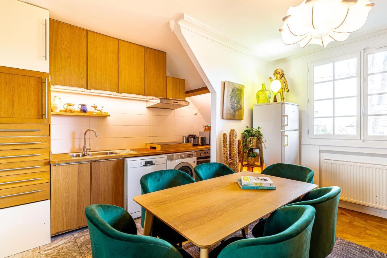 Art & Curiosity Cabinet Style Appartement With Paris View, Villa Des Ammonites Meudon Exteriér fotografie