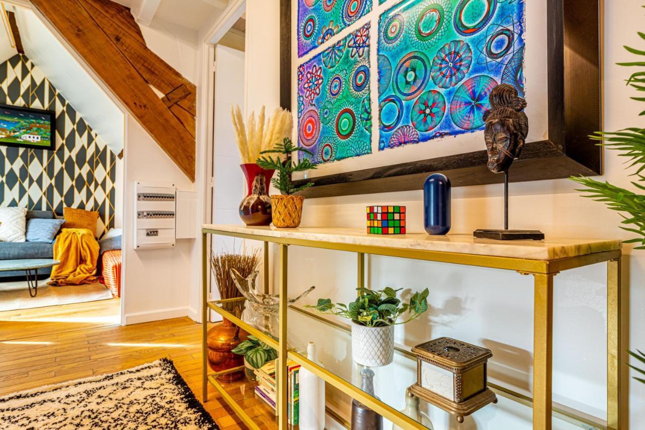 Art & Curiosity Cabinet Style Appartement With Paris View, Villa Des Ammonites Meudon Exteriér fotografie